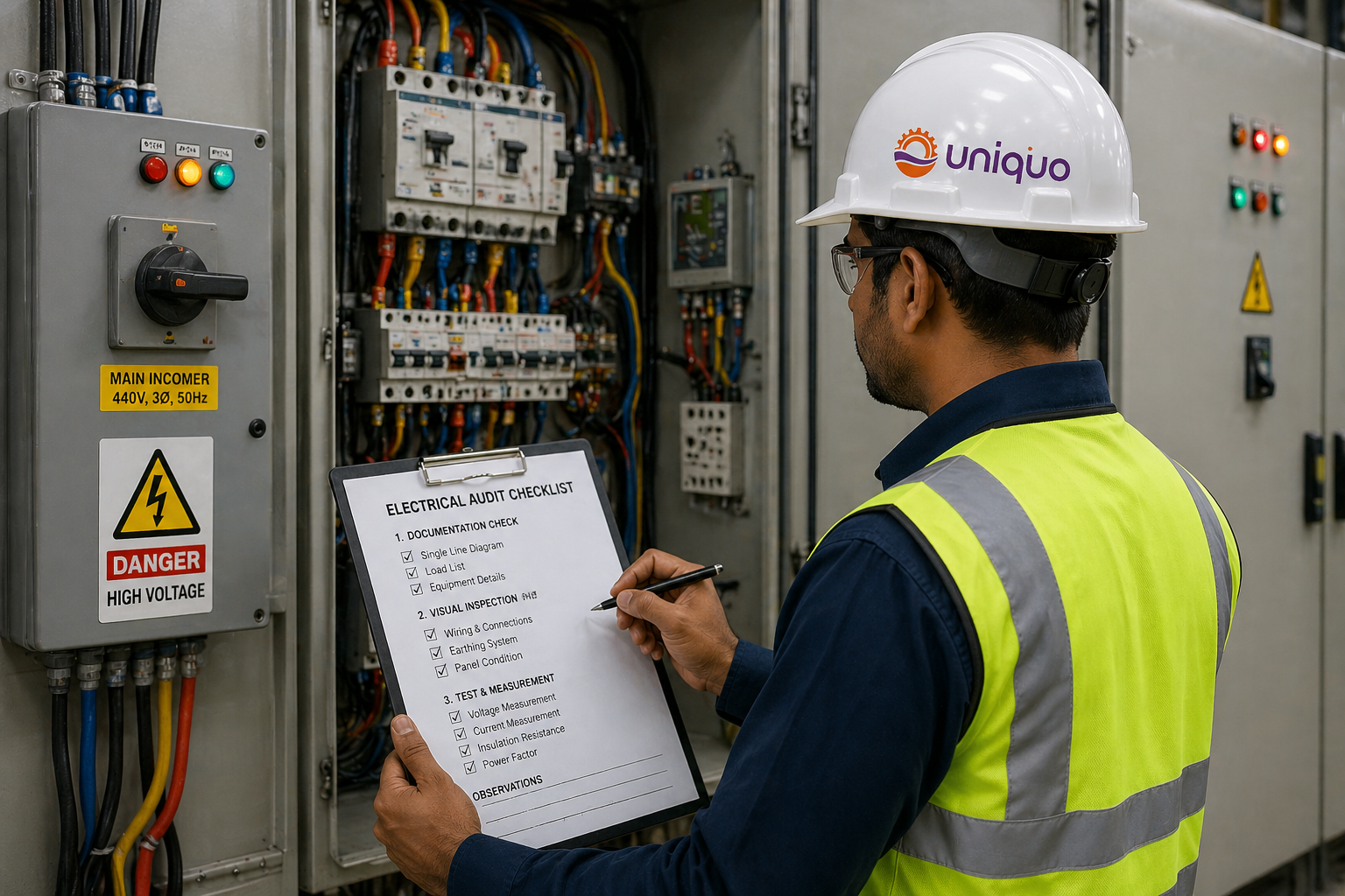 Electrical audit support by UNIQUO